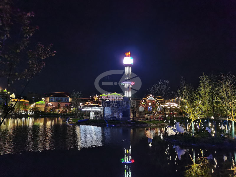 景區景觀照明工程實拍2