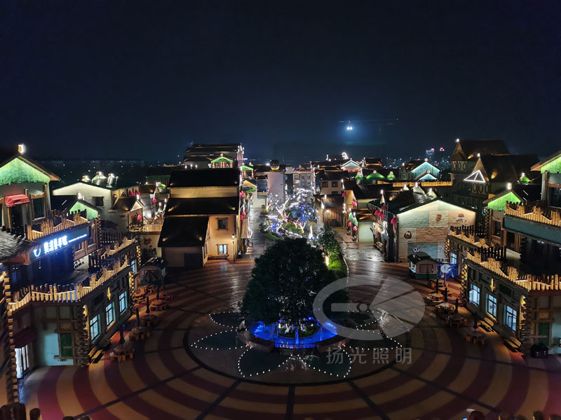 景區夜游燈光實景圖