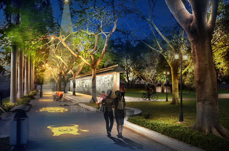 社區燈光照明設計效果圖