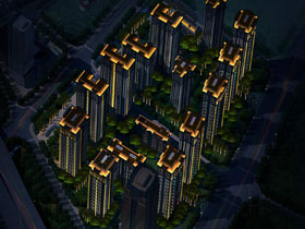 保利大家天城夜景照明設計效果圖